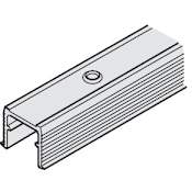 Hafele 98-7/16 Inch Single Guide Track for EKU Combino/Regal/Divido Bright Aluminum