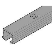 Hafele Clipo 3.5 Meter Long Single Top Guide Track for Screw Mounting Anodized Aluminum