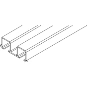 Hafele EKU Dual Top Track for Sliding Wood Doors Aluminum