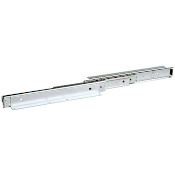 Hafele Accuride 22 Inch Over Travel Bottom Mount Ball Bearing Drawer Slide with 100 Lbs. Weight Capacity - Pair Stainless Steel