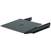 Hafele Accuride Series 14 Inch Full Extension Square Television Mounting Plate with 360 Degree Rotation - Single Black