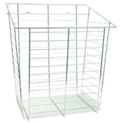 Hafele 17 Inch Wide Slanted Hook-On Hamper Chrome
