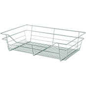 Hafele 16 x 23 x 6 Inch Wire Pull-Out Closet Basket with Full Extension Slides Matte Nickel