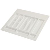 Hafele 22" Wide Trimmable Utility Drawer Insert for Accessories or Medical Tools White