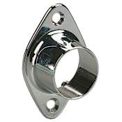 Hafele 2 Inch Center to Center Wardrobe Tube Support from the KV Series Chrome
