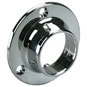Hafele Fully Enclosed Closet Rod Support Chrome