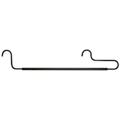 Hafele Wire Pants Hanger from the Synergy Collection (Quantity 18) Black