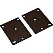 Hafele Adapter Kit for Attaching Custom Drawer Fronts for the Engage Closet Organization System - Pack of 10 Black