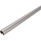 Hafele 48 inches Wardrobe Tube Support with Insert Lighting from the Synergy Elite Collection Matte Aluminum