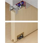 Hafele EKU Fitting Set for Single 220 Lbs Top Hung Sliding Door without Upper Track N/A