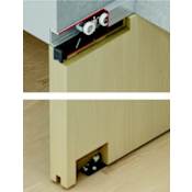 Hafele EKU Divido Fitting Set for Single 220 Lb. Top Hung Sliding Wood Door without Upper Track N/A