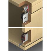 Hafele HAWA Aperto Track Set for 1 Door in 10.5-Foot Wide Cabinet with Straight Track and Guide Channel N/A
