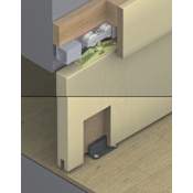 Hafele HAWA Complete Fitting Set for 5-Foot 11-Inch Sliding Door System Including Upper Track and Lower Guide N/A