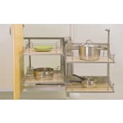 Hafele Magic Corner II Base Corner Unit System Frame for Right Hand Swinging Door Champagne