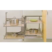 Hafele Magic Corner II Base Corner Unit System Frame for Left Hand Swinging Door Champagne