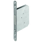 Hafele Passage Pocket Door Lock with Flush Spring Loaded Pull Matt Stainless Steel