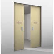 Hafele HAWA Fitting Set for Bi-Parting 176 Lb. Sliding Doors without Upper Track N/A