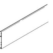 Hafele EKU Porta 19-Foot 8-Inch Aluminum Clip-On Fascia for Upper Track Aluminum