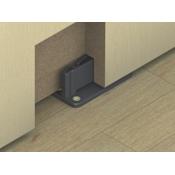 Hafele HAWA Plastic Rattle-Free Floor Mounted Door Guide for 14 mm Groove Black