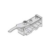 Hafele HAWA Track Stopper with Adjustable Retention Spring for Sliding Door Systems N/A