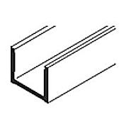 Hafele Straightaway 9-Foot 10-Inch Long Pre-Drilled Bottom Guide Channel for Top Hung Sliding Door System Stainless Steel