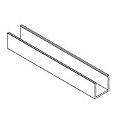 Hafele Al Fresco Elite 19-Foot 8-Inch Aluminum Lower Channel for Top Hung Sliding / Folding Exterior Doors Aluminum