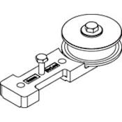 Hafele HAWA Guide Pulley Wheel with Short Mounting Screws for Multi-Door Top Hung System N/A