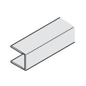 Hafele EKU 9-Foot 10-Inch Aluminum Wall Profile for Fixed Element of Sliding Door System Aluminum
