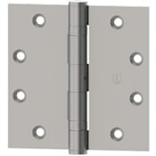 Hager 4-1/2 Inch x 4 Inch Ball Bearing Square Corner Mortise Door Hinge - Single Hinge Satin Nickel