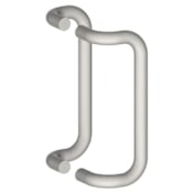 Hager 6" Center to Center 3/4" Round Offset Back to Back Door Pull Set from the Pulls Collection Antique Bronze