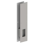 Hager 4" x 16" Security Finger Pull and Plate Set from the Pulls Collection Satin Stainless
