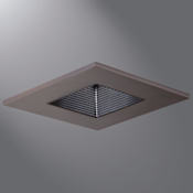 Halo New Construction Housing for a 3" Trim GU 10 - IC Rated and Airtight Tuscan Bronze / Black Baffle
