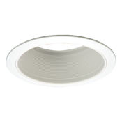 Halo 6" Straight Metal Baffle Recessed Trim White