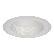 Halo 6" Shallow Full Cone Baffle Recessed Trim with Self Flange White