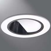 Halo 4" Baffle Wall Wash Trim White Trim and Eyelid / Black Baffle