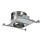 Halo 6 Inch Insulation Contact Rated New Construction Recessed Housing for Sloped Ceiling Installations Raw Finish