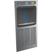 Halsey Taylor Wall Mounted 8 (GPH) ADA Indoor Rated Filtered Bottle Filler with Recessed Chiller Stainless Steel