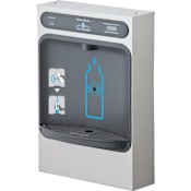 Halsey Taylor Wall Mounted ADA Indoor Rated Filtered Bottle Filler - Remote Chiller Capable Stainless Steel