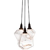 Hammerton Studio Gem 14" Wide 3 Light Hand Blown Glass LED Pendant Cluster Configure Below