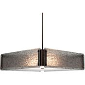 Hammerton Studio Textured Glass 24" Wide Artisan Crafted Square Chandelier Configure Below