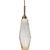 Hammerton Studio Aalto 17" Tall Artisan Crafted Geometric Optic Glass Pendant Configure Below