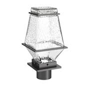 Hammerton Studio Landmark 15" Tall LED Outdoor Post Light with Clear Blown Glass Shade Configure Below