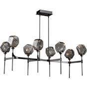 Hammerton Studio Gem 50" Wide 8 Light Hand Blown Glass LED Linear Chandelier Configure Below