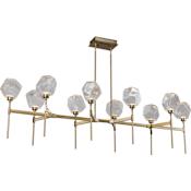 Hammerton Studio Gem 69" Wide 10 Light Hand Blown Glass LED Linear Chandelier Configure Below