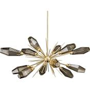 Hammerton Studio Aalto 53" Wide Artisan Crafted Geometric Optic Glass 12 Light Oval Starburst Chandelier Configure Below