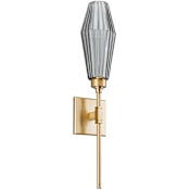 Hammerton Studio Aalto 22" High Artisan Crafted Geometric Optic Glass ADA Wall Sconce Configure Below