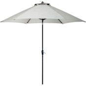 Hanover Lavallette Aluminum Canopy Table Umbrella Silver Lining