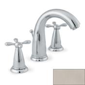 Hansgrohe Axor Phoenix Widespread Bathroom Faucet with Metal Cross Handles, and Pop-Up Drain Brushed Nickel