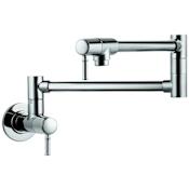 Hansgrohe Talis C Wall Mounted Double-Jointed Pot Filler - Includes Lifetime Warranty Chrome