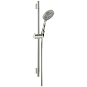 Hansgrohe Raindance S 2.5 GPM Multi-Function Handshower Package with 63" Hose, Slide Bar, Air Power and Quick Clean Technologies Brushed Nickel